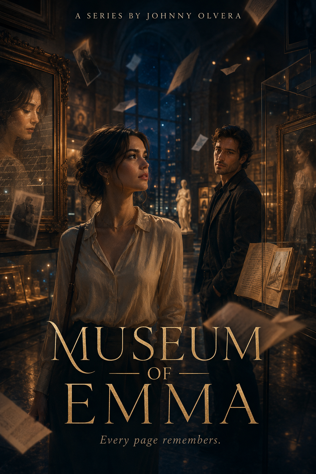 MUSEUM OF EMMA premium vertical romantic comedy poster