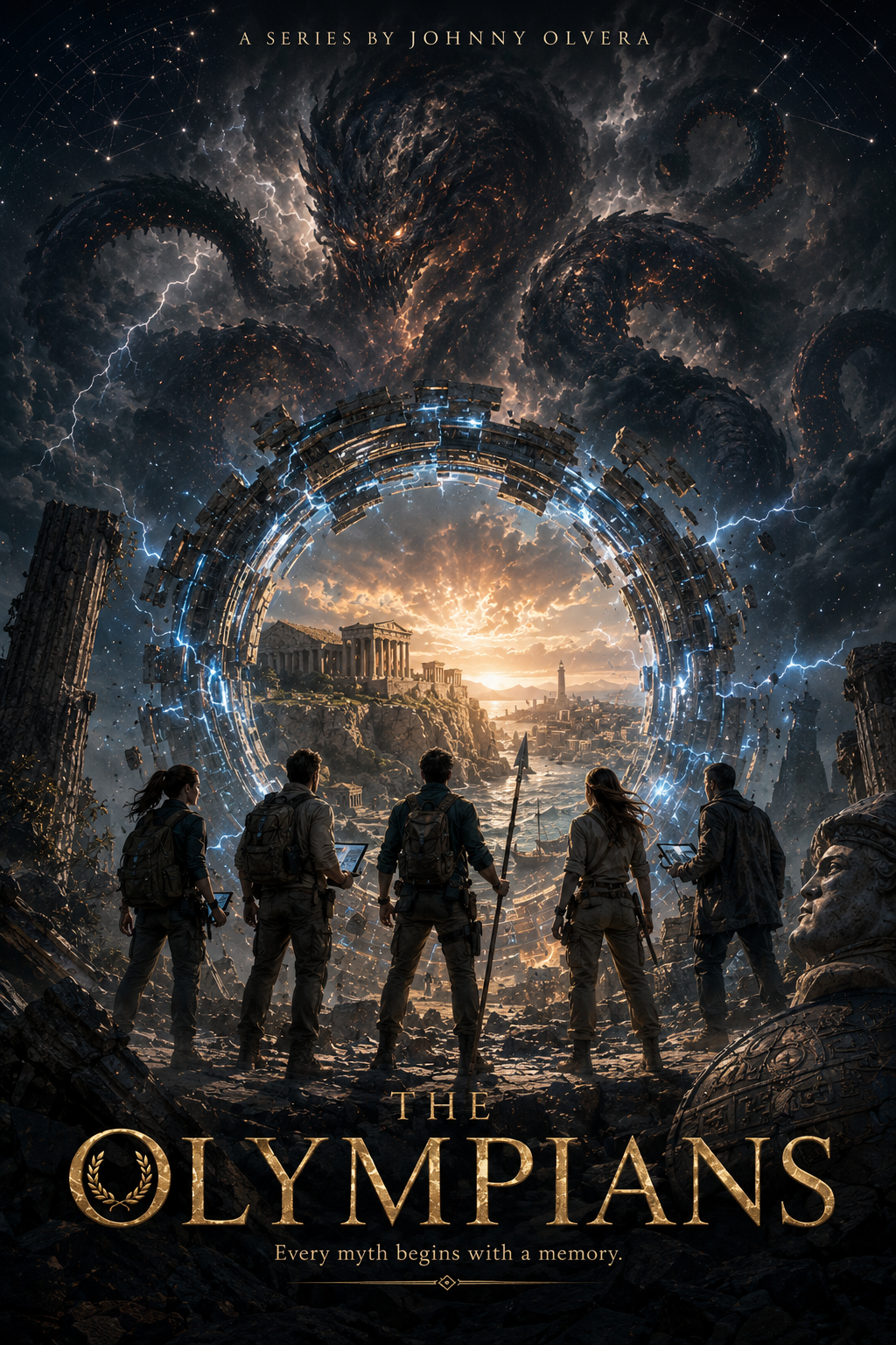 THE OLYMPIANS science-fiction television series poster